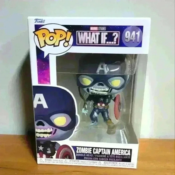 Funko pop what if series zombie Caption America #941 - Picture 1 of 6
